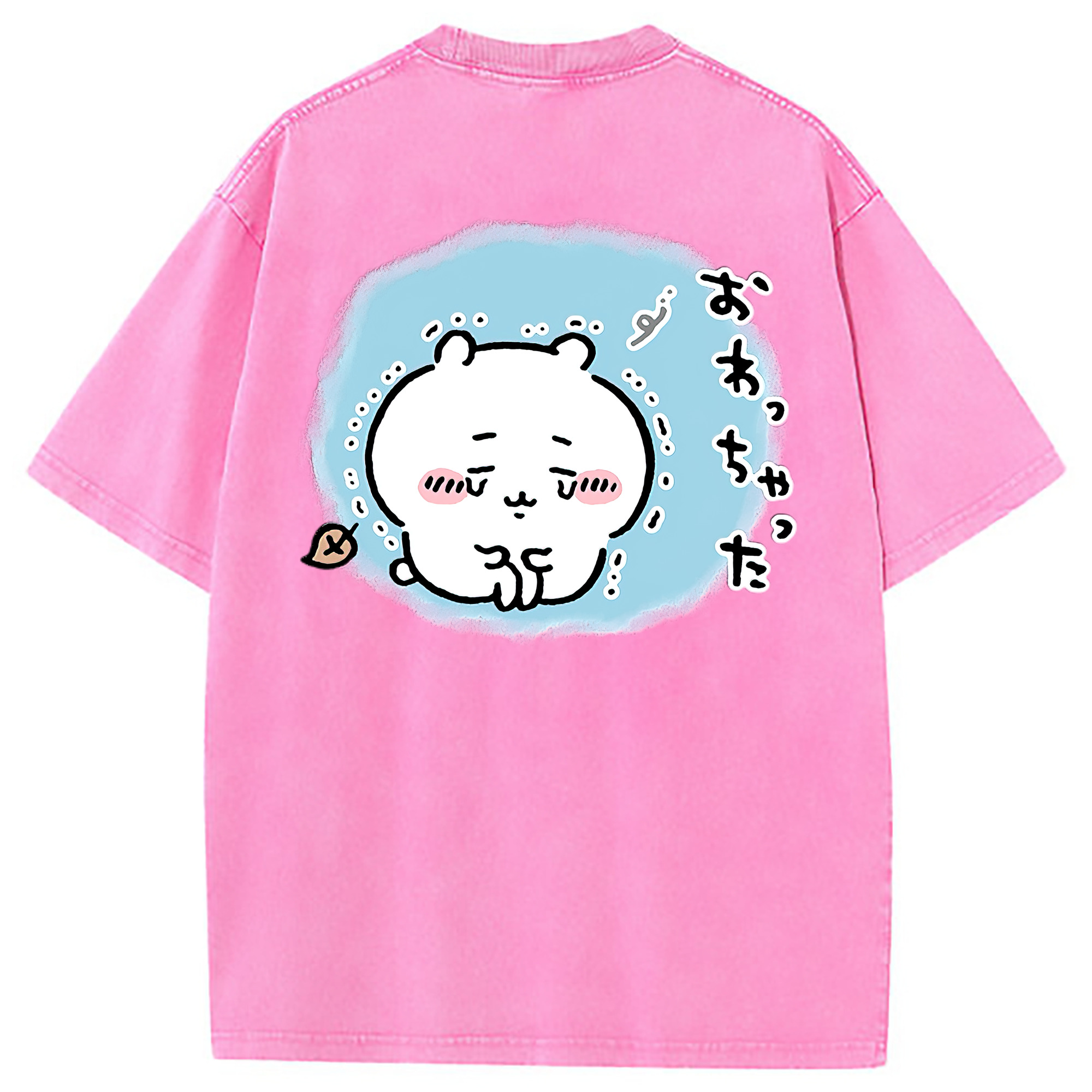 （画像用） ちいかわ ちいかわ Chii-kawa chiikawa 綿100% ヴィンテージ風 半袖Tシャツ（背面プリント）